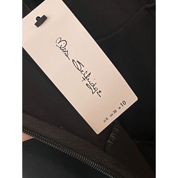 Miss Selfridge By ASOS Jumpsuit Womens Size 6 Black Sleeveless Mock Neck NEW - Picture 9 of 13